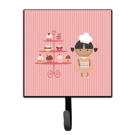 Jensendistributionservices Cupcake Baker African American Pink Leash or Key Holder MI1714427